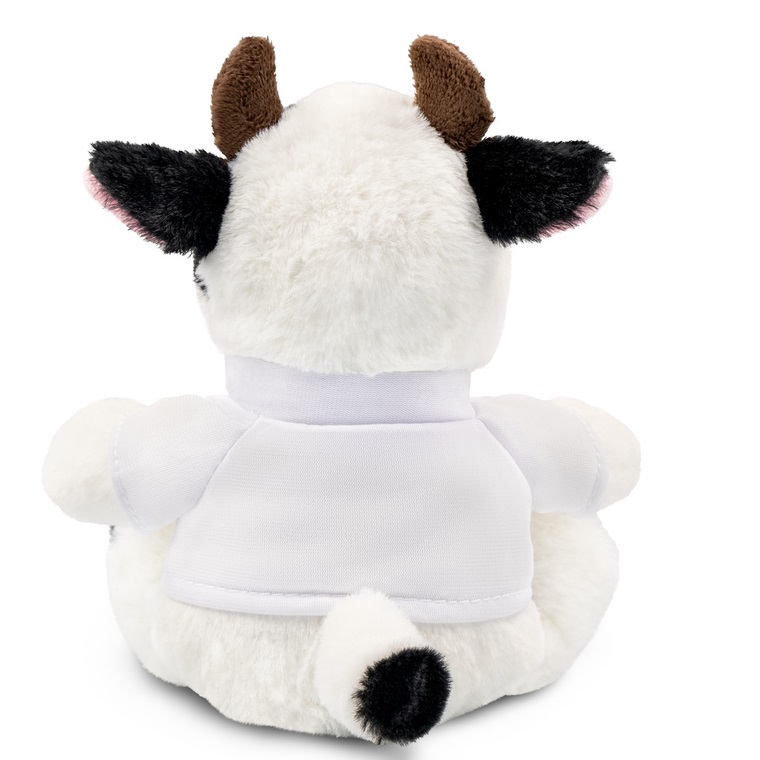 Teddy cow with a white T-shirt for printing